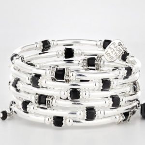 Serpentine Bracelet Square Black