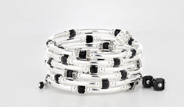 Serpentine Bracelet Square Black