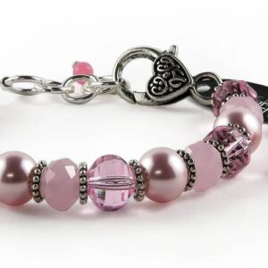 Pearl and Bead Bracelet Pink