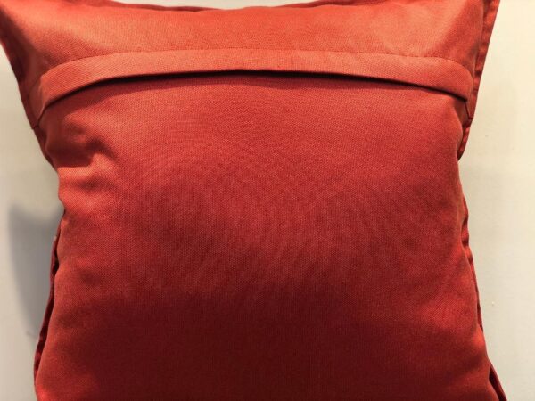 Burgundy Cabbage Rose Pillow - Exclusive - Image 3