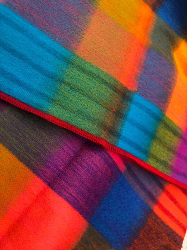 Alpaca Scarf Multi Colour Squares
