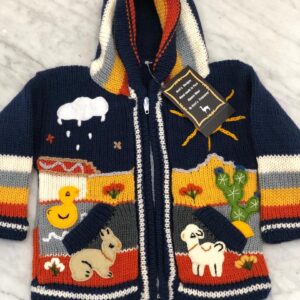 Children's Happy Sweater Unlined Navy