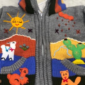 Children's Happy Sweater Lined Grey