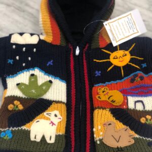 Children's Happy Sweater Lined Navy