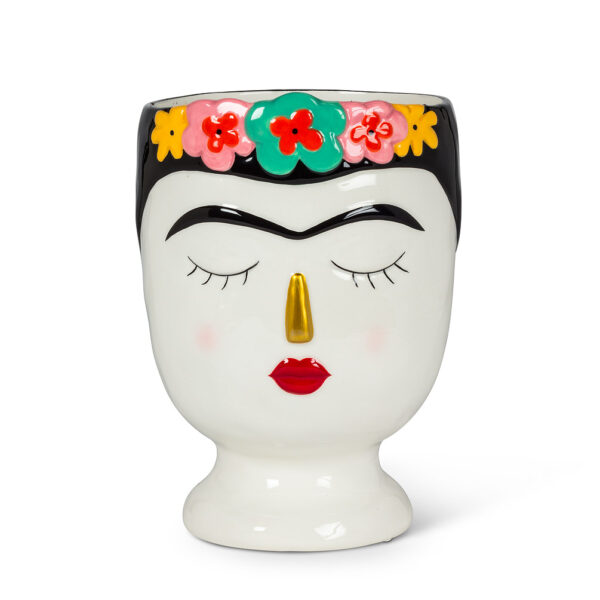 Large Lady with Flowers Vase - Image 2