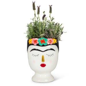 Large Lady with Flowers Vase