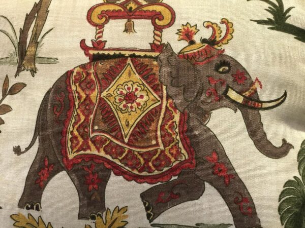 Elephant Pillow Orange and Green - Exclusive - Image 2