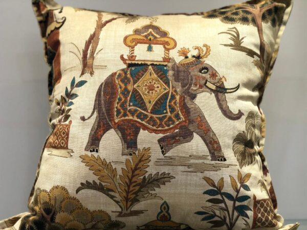 Elephant Pillow Beige and Brown - Exclusive