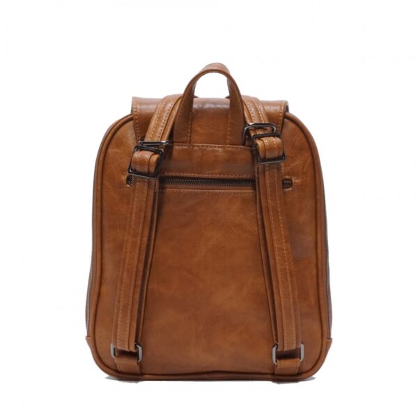 SQ Jada Convertible Backpack - Camel - Image 4