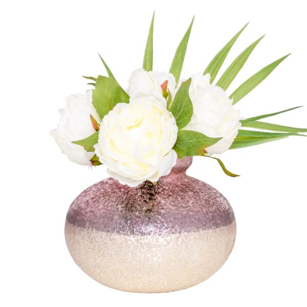 Alma Antique Silver Glass Small Large Gourd Vase - Image 2