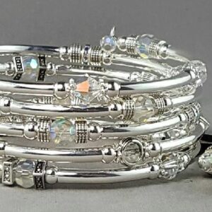 Serpentine Bracelet Crystal Clear
