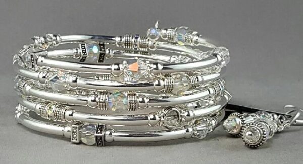 Serpentine Bracelet Crystal Clear