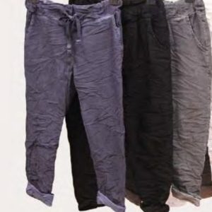 Relaxed Fit Pants Distressed Black L/XL