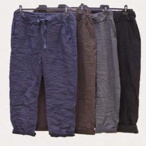 Relaxed Fit Pants Blue L/XL