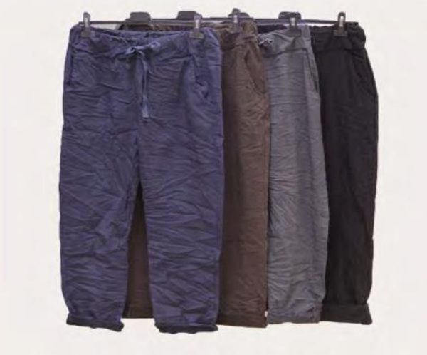 Relaxed Fit Pants Blue L/XL