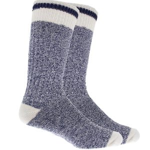 Ladies Boot Socks 2 Pairs Navy