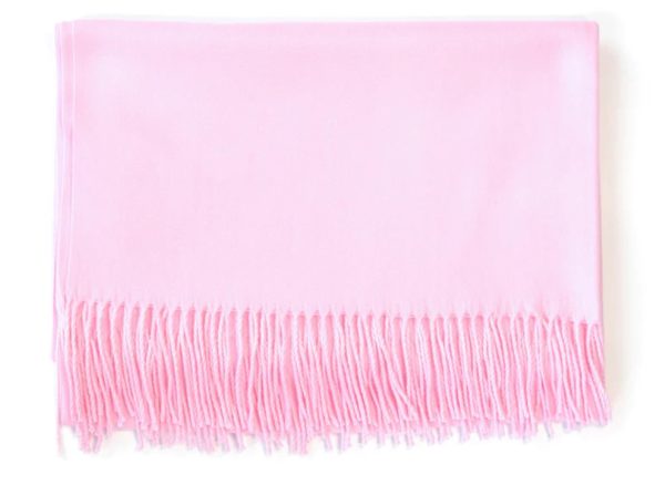 Single Panel Cashmere Blend Scarf Baby Pink