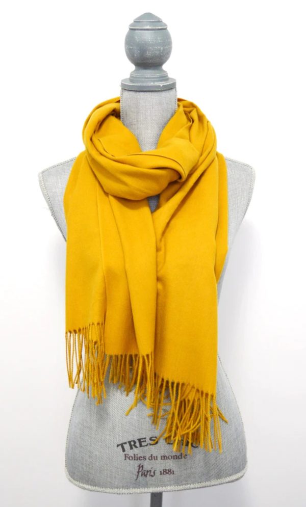 Single Panel Cashmere Blend Scarf Baby Pink - Image 3