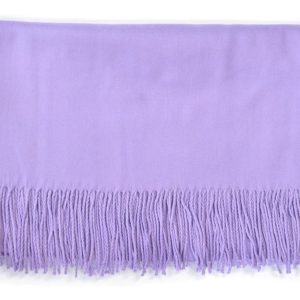 Single Panel Cashmere Blend Scarf Lilac