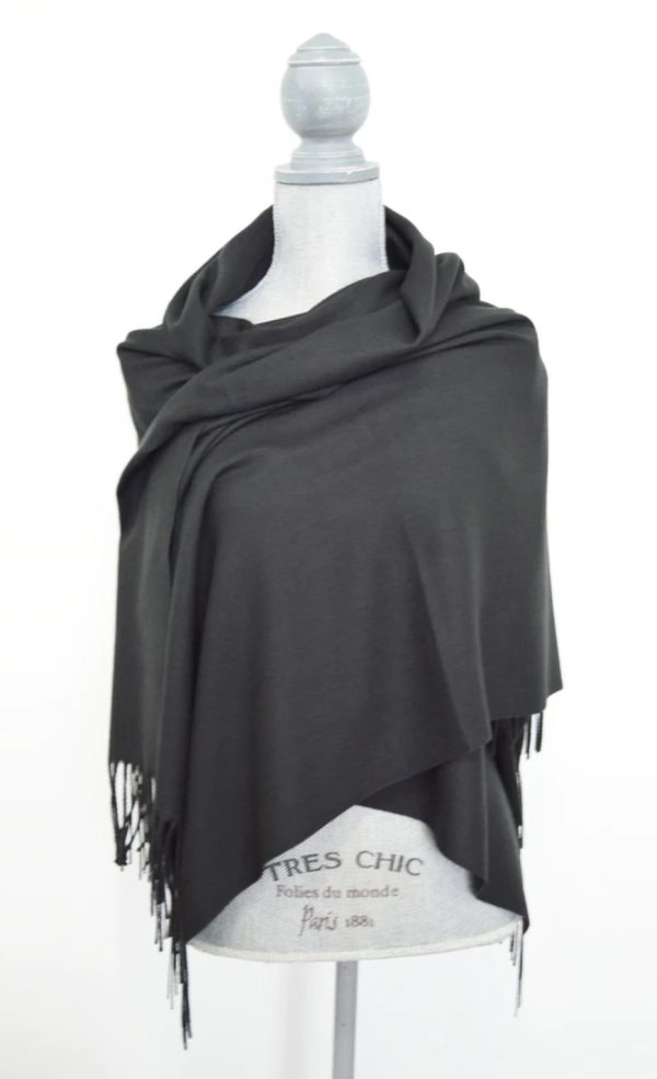 Single Panel Cashmere Blend Scarf Baby Pink - Image 2