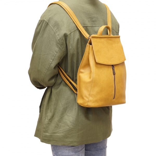 SQ Chloe Convertible Backpack Mustard - Image 2