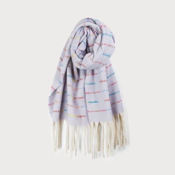 Oversized Scarf Lined Mauve