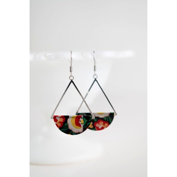 Dangle Earing Fairytale Florals Silver