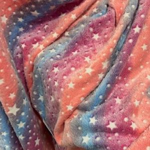 Glow in the Dark Blanket - Multicolour Stars