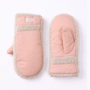 Pink/Beige Mitts